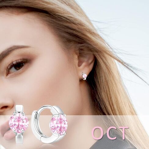 أقراط هاجي الذهبية للنساء أقراط طارة صغيرة جوهرة الميلاد 14 قيراط مطلية بالذهب حلق هوجي صغيرة للفتيات مع هدايا زركونيا مكعبة in Kuwait