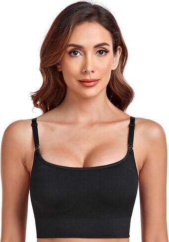 GXXGE Women's Wireless T-Shirt Bra, Moisture-Wicking Smoothing Bra, Full-Coverage Comfortable Bra for Girls 911 in Kuwait