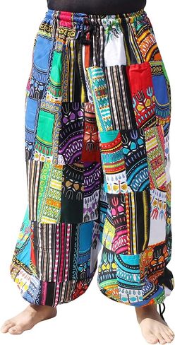 فضفاض واسع الساق الأفريقية Dashiki التصحيح طويل مرونة الخصر الحريم السراويل in Kuwait