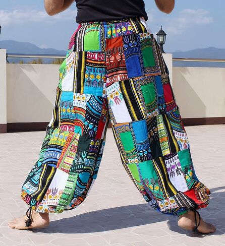 فضفاض واسع الساق الأفريقية Dashiki التصحيح طويل مرونة الخصر الحريم السراويل in Kuwait