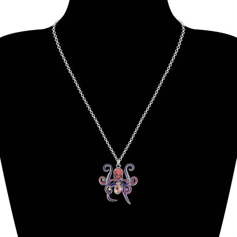 Enamel Alloy Ocean Animals Necklace Sea Life Fish Pendant Ocean Jewelry Charms Gifts for Women Girls Decor in Saudi Arabia