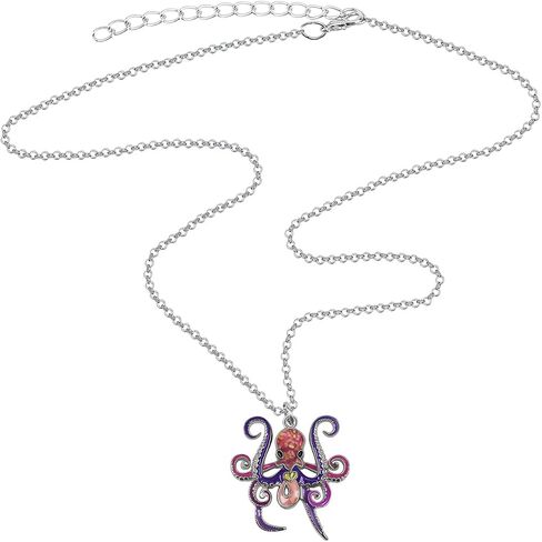 Enamel Alloy Ocean Animals Necklace Sea Life Fish Pendant Ocean Jewelry Charms Gifts for Women Girls Decor in Saudi Arabia