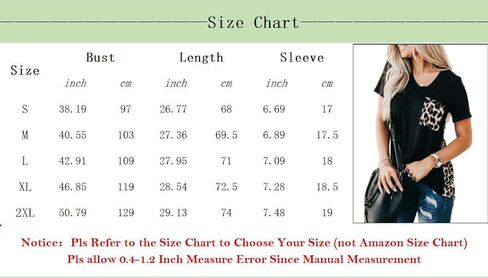 BRUBOBO Womens Summer V Neck T Shirts Short Sleeve Leopard Print Tunic Tops Tees with Pockets in Saudi Arabia
