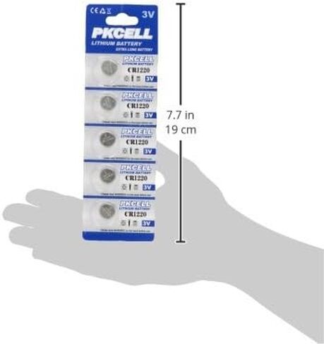 BlueDot Trading CR1220 3 Volt Lithium Coin Cell Non-Rechargeable Battery for calculators, car keys remote, watches, flashlights, remote controls, 3 Count in Saudi Arabia