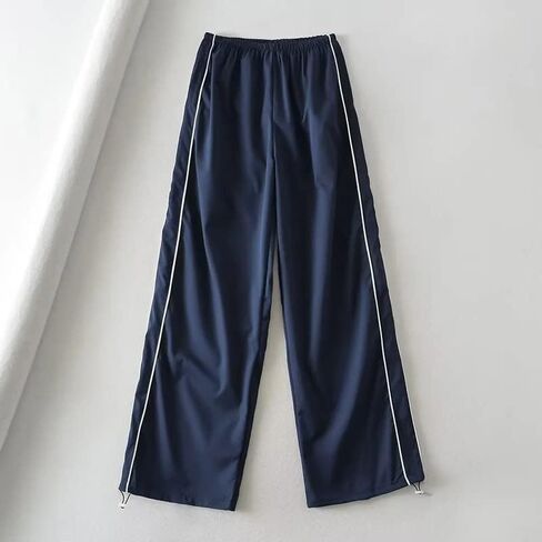 NXITK Y2k Sweatpants Parachute Pants Womens Y2k Track Pants High Waisted Cargo Pants with Pockets Trendy Baggy Sweatpants in Saudi Arabia