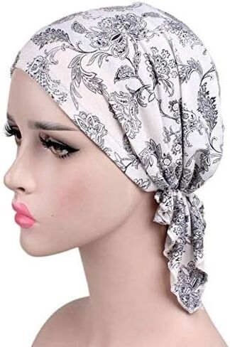 YiYi Operation Women's Pre Tied Bandana Turban Head Scarf Chemo Beanie Headwraps Headwear Hair Hair Loss in Saudi Arabia