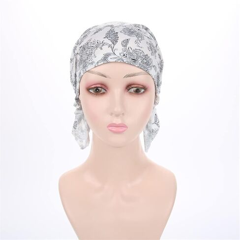 YiYi Operation Women's Pre Tied Bandana Turban Head Scarf Chemo Beanie Headwraps Headwear Hair Hair Loss in Saudi Arabia