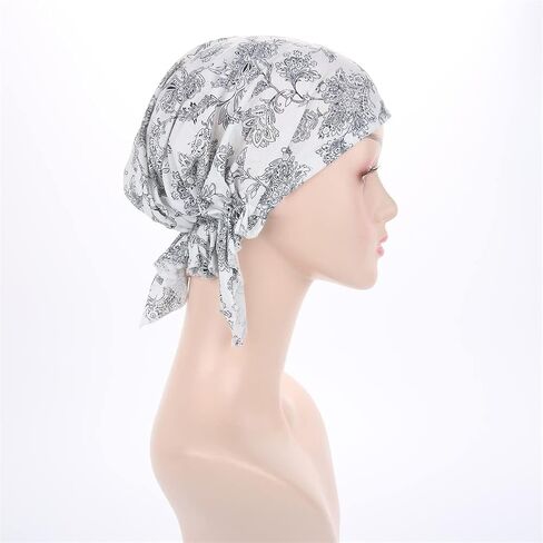 YiYi Operation Women's Pre Tied Bandana Turban Head Scarf Chemo Beanie Headwraps Headwear Hair Hair Loss in Saudi Arabia