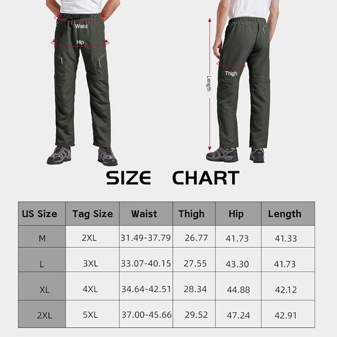 Men’s Hiking Pants Convertible Quick Dry Pants Outdoor Sport Lightweight Cargo Pants Fishing Tactical Pants in Saudi Arabia