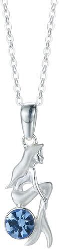 SILVERAGE 925 Sterling Silver Blue Cubic Zirconia Mermaid Pendant Necklace for Women in Kuwait