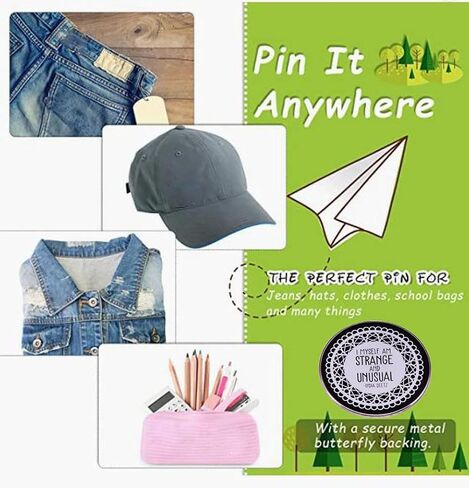 أنا نفسي كلمات غريبة وغير عادية دبوس ملابس أشكال مختلفة خطوط فيلم الرعب شارة بروش دبوس أبيض وأسود بروش هالوين التلبيب شارة الملابس وقبعة الديكور in Kuwait