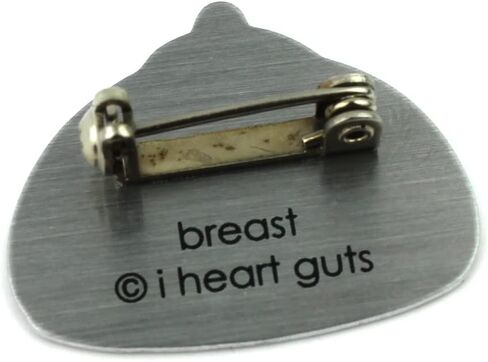 أنا القلب الشجاعة الثدي طية صدر السترة دبوس | دبابيس كرتونية مضحكة للثدي، صدر لطيف للسرطان، استئصال الثدي، الرضاعة الطبيعية، هدية طبيب الأورام OB GYN لحبل بكرة الشارة in Kuwait