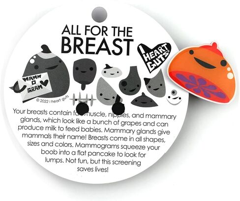 أنا القلب الشجاعة الثدي طية صدر السترة دبوس | دبابيس كرتونية مضحكة للثدي، صدر لطيف للسرطان، استئصال الثدي، الرضاعة الطبيعية، هدية طبيب الأورام OB GYN لحبل بكرة الشارة in Kuwait