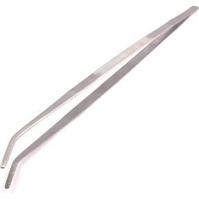 (Huge Jumbo Aquarium Aqua Tweezers) Thumb Dressing Forceps Curved Serrated 24" Long A+ Quality