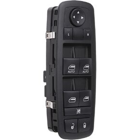 Power Window Switch Main Control Button Compatible with 2016-2018 Dodge Ram 4-Door, 11-16 Dodge Charger, 11-17 Dodge Journey, 15-21 Jeep Cherokee,15-17 Chrysler 200 CS Replaces OEM 68231805AA
