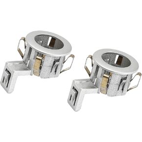 ACROPIX Car Bumper PDC Parking Sensor Retainer Holder Bracket Fit for Toyota Sienna - Pack of 2 Silver Tone