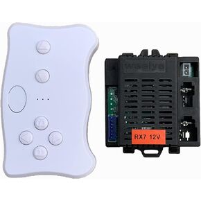 weelye RX7 2.4G Bluetooth Remote Control and Receiver Kit Kids Powered Ride On Car,Controller Control Box Accessories for Children Electric Ride On Car Replacement Parts