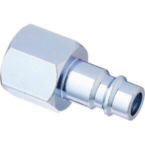 Milton 763-1 3/8" FNPT HIGHFLOWPRO™ V-Style/European Interchange Steel Air Plug Fitting (High Volume Low Pressure Application) -Box of 10