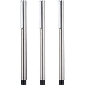 3PCS Jinhao 65 Black Fountain Pen Set, Iridium Ultra Fine & Extra Fine & Fine Nib, Smooth Writing Pen with Converter Set