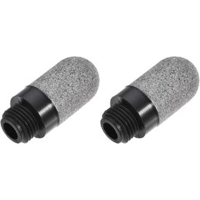 uxcell Pneumatic Air Muffler G1/4 Male Thread Plastic Breather Exhaust Muffler 2pcs