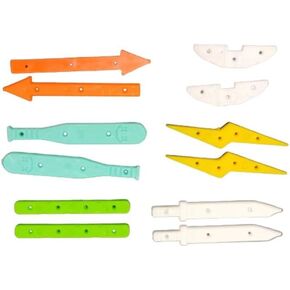 Fingerboard Board Rails 6 Sets -Deck Rail for Mini Finger Skateboard Deck Decorating