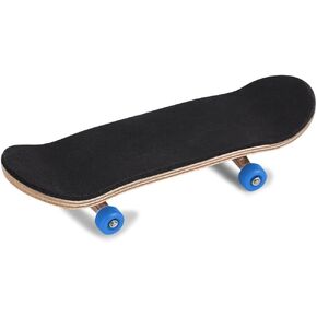 Complete Fingerboard, 5 Layered Maple Wood Professional Mini Fingerboards Toy Wooden Fingerboard with Upgraded Components Reduce Pressure Gifts for Kids 3.78 x 1.1 inch (Dark Blue)