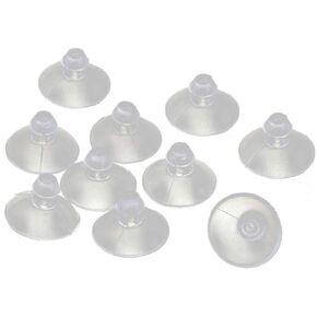 18mm/0.7" Furniture Desk Glass Transparent Anti-Collision Suction Cups Sucker Hanger Pads for Glass Plastic Without Hooks, Pack of 10