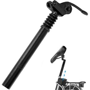 Bicycle Seat Post, 27.2mm Alumium Adjustable Seatpost Suspension Seat Post for Most Bicycle Mountain Bike Road Bike MTB MTN BMX Electric Bicycle