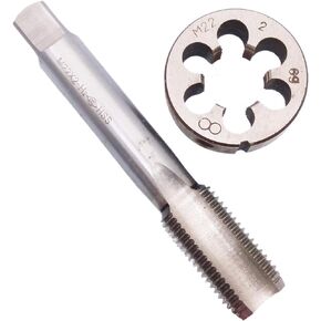 HSS M22 x 2mm Tap and M22 x 2.0mm Die Metric Thread Right Hand