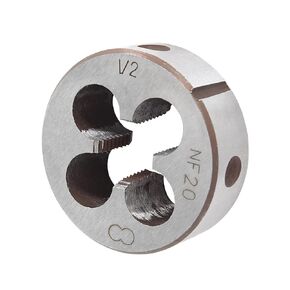 1/2-20 UNF Round Threading Die, 1/2 x 20 UNF Machine Thread Alloy Tool Steel Right Hand Threading Die for Machine Thread Repair