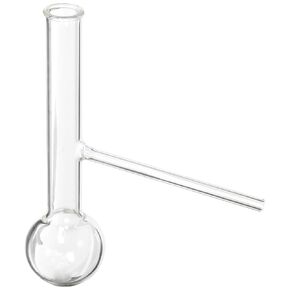 Corning Pyrex Borosilicate Glass Round Bottom Distilling Flask with Sidearm Tubulation, 500ml Capacity