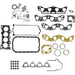 TRQ Full Complete Engine Gasket Set Kit Compatible with Honda Civic EX Del Sol 1.6L D16Z6 VTEC