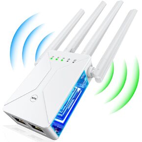 2024 New 4X Faster WiFi Extender Signal Booster for Home -Cover Up to 12,000sq.ft, WiFi Repeater Supports 100+ Devices,Wireless Internet Signal Amplifier with Ethernet Port, Wi Fi Repeater 5GHz/2.4GHz