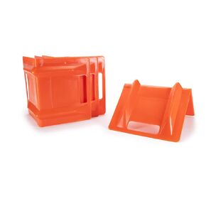 IDL Packaging 36" x 8" x 8" Reinforced Plastic Edge Protector for Tie Downs and Lashing (Pack of 8) - Each Accommodates 5 Slots for up to 4" Straps - Flatbed Corner Guards for Trucks and Shipping