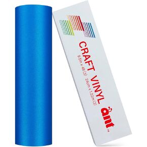 ANT 9.5inch x 4ft x 3 Sheets Black Shimmer Glitter Smart Adhesive Vinyl for Cricut Joy Xtra - Matless Cutting for Long cuts up to 4ft