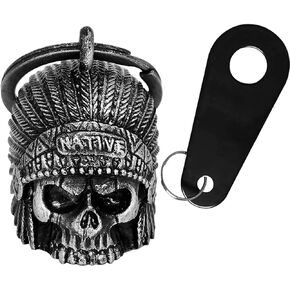 Motorcycle Bell for Biker Rider Men Women Angel Bell with Bell Hanger, Ride Riding Bell Motorcycle Accessories