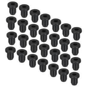 MECCANIXITY 12Pcs T Shape Rubber Grommet Mount Dia 10mm,ID 6mm Seal Protection Cable Grommets Flexible for Cable Pipe