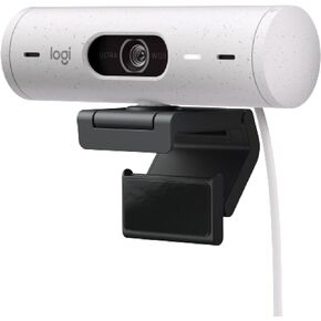Logitech Brio 501 Full HD Webcam with Auto Light Correction,Show Mode, Dual Noise Reduction Mics, Privacy Cover, Works with Microsoft Teams, Google Meet, Zoom, USB-C Cable - Black (Renewed)