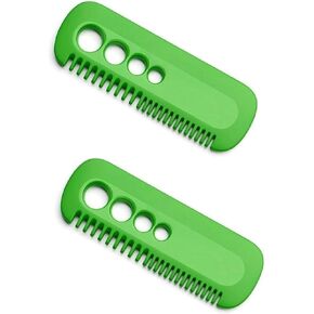 2Pcs Green Leaf Herb Stripper,Vegetable Herb Eliminator Comb Kitchen Herb Leaf Stripping Tool Herb Pealer for Kale, Chard, Collard Greens, Kitchen Utensils and Gadgets, Seasoning and Spice Tools in Kuwait