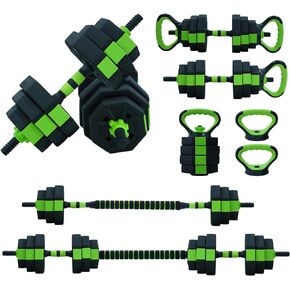 4 in 1 Adjustable Dumbbell Set, 44lbs/66lbs/88lbs Free Weights Dumbbells Set