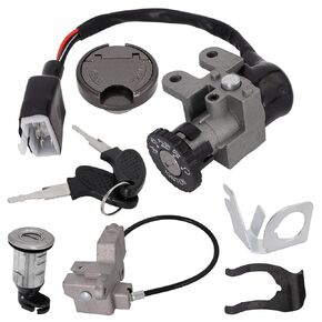 GY6 49cc 50cc Scooter Ignition Switch, 50cc Key Ignition, Ignition Switch Key Lock for GY6 49cc 50cc TaoTao Peace Roketa Jonway NST Tank GY6 Scooter Moped