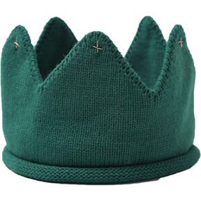 SOIMISS Baby Crown Birthday Crown Felt Baby Knit Hat Baby Knit Cap Crown Headband Birthday Hats Crochet for Kids Crown Birthday Yellow Toddler Boys Hat Autumn and Baby Boy Wool Cap