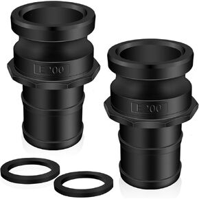 قطعتان من تركيبات قفل الكاميرا من مادة البولي بروبيلين، تركيبات قفل كامة من البلاستيك بولي بروبلين من النوع E مقاس 2 بوصة وتركيب خرطوم الأخدود، محول ذكر 2 بوصة × وصلة اقتران قفل كامة للخرطوم (2 بوصة) in Kuwait