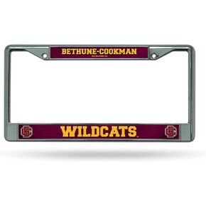 Rico Industries NCAA Bethune-Cookman Wildcats 12" x 6" Silver Chrome Frame W' Decal Insert Car/Truck/SUV Auto Accessory
