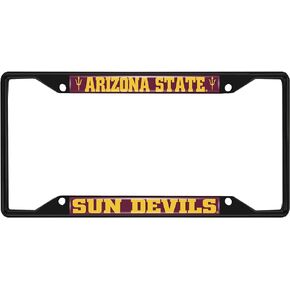 FANMATS 31244 Arizona State Sun Devils Metal License Plate Frame Black Finish