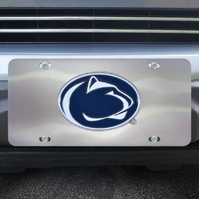 FANMATS 26924 Penn State Nittany Lions Stainless Steel Front License Plate with Large 3D Molded Team Metal Emblem
