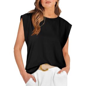 Cap Sleeve Tops for Women Summer Top Striped Basic Tee Shirts Casual Tank Blouse Loose Fit 2024 Fashion