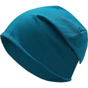 ZLYC Cotton Thin Slouchy Beanie Hat for Men Women Fashion Soft Stretch Knit Skull Cap