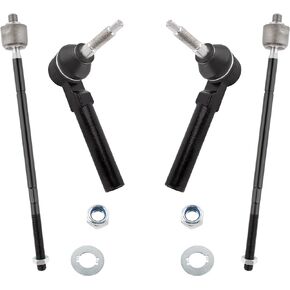 BOXI Front Suspension Front Inner and Outer Tie Rod Ends Fit for Chrysler Town & Country 2008-2016 | for Dodge Grand Caravan 2008-2018 | for Volkswagen Routan 2009-2010 | ES800403 ES80646
