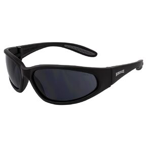 Global Vision Hercules 1 Wraparound Motorcycle Riding Sunglasses Z87.1 Scratch-Resistant Black Frame w/Super Dark Lenses